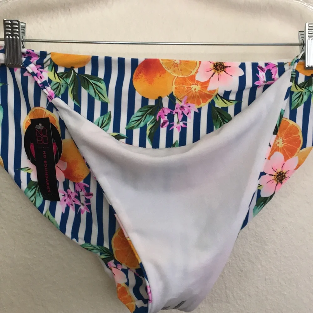 NOBO Stripe Orange Bikini Bottoms